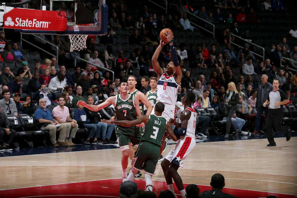 【画像・写真】八村、初Wダブル!!10得点&両軍最多12リバウンド　23日開幕戦へ手応え