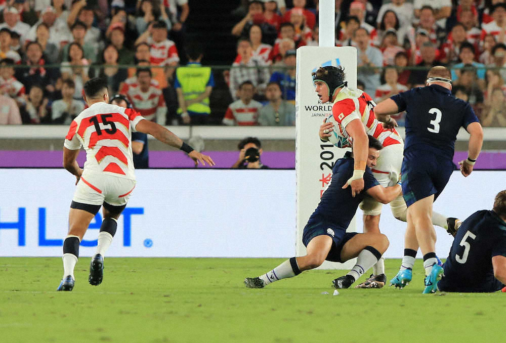 【画像・写真】稲垣のトライに度肝「サーカスのような技術。日本にしかできない」　大会公式サイトが日本特集