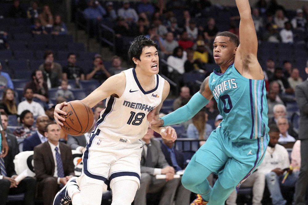 【画像・写真】グリズリーズ渡辺、気合空回り　無得点、1アシスト　NBAオープン戦