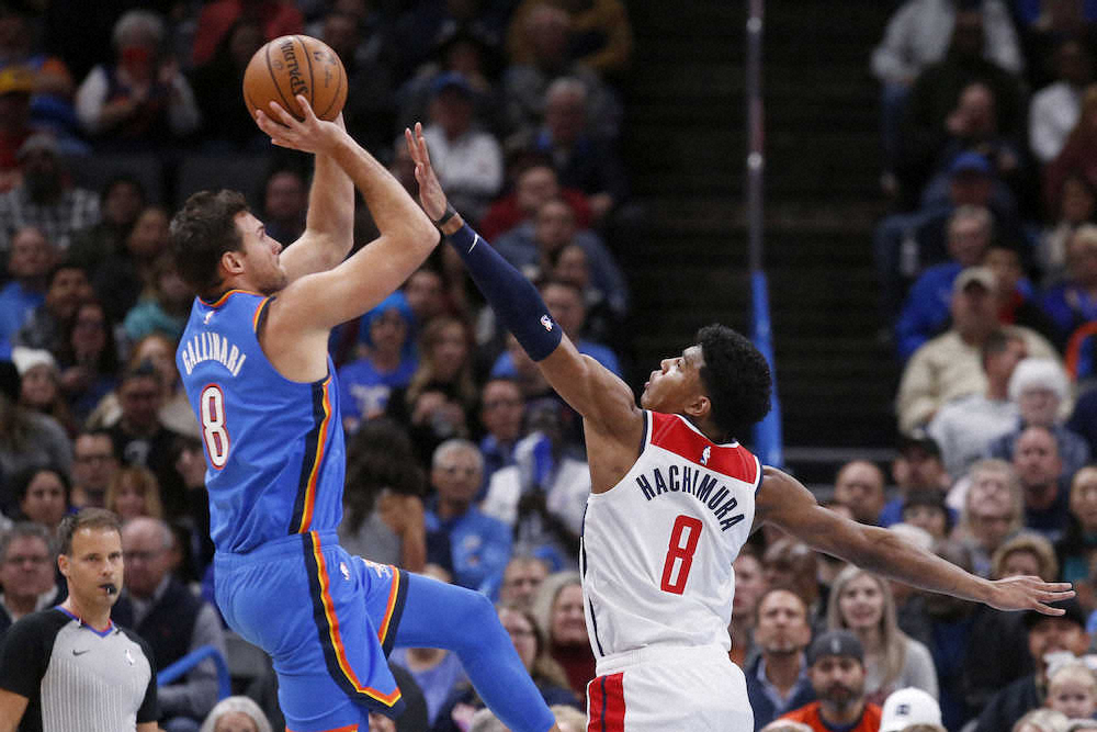 【画像・写真】八村が2戦連続先発　サンダー戦の第1Qでフル出場して4得点