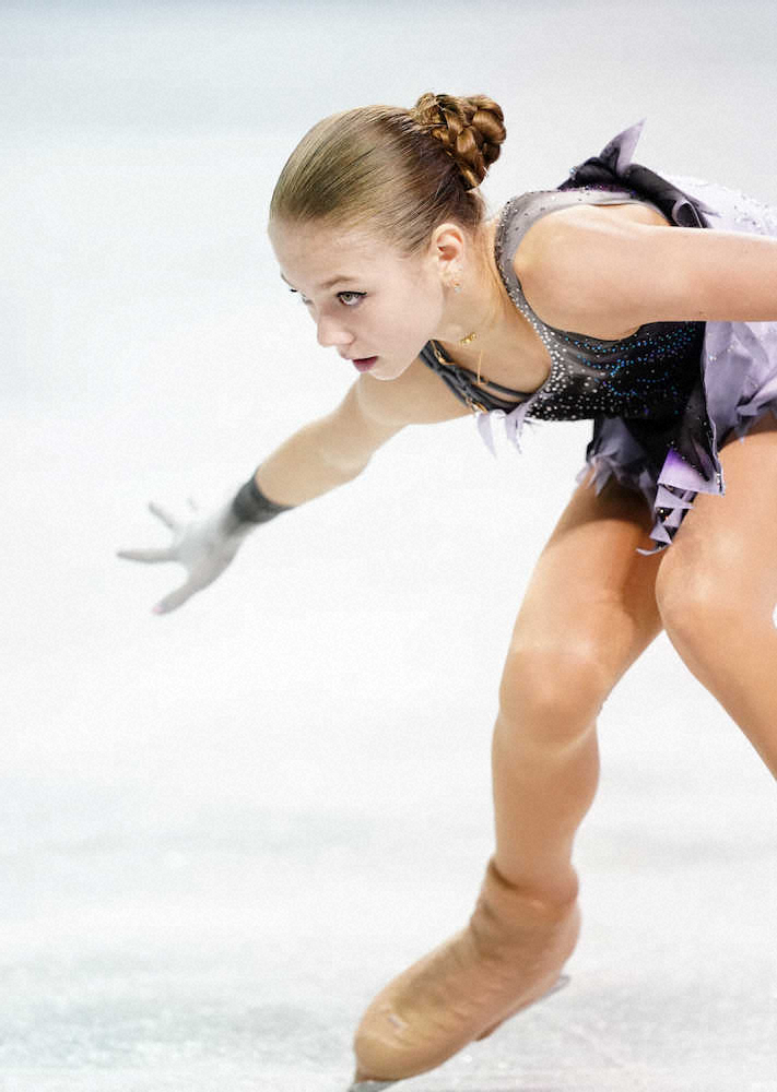 ＜スケートカナダ・女子SP＞アレクサンドロ・トルソワはフリーで逆転を狙う（撮影・長久保　豊）