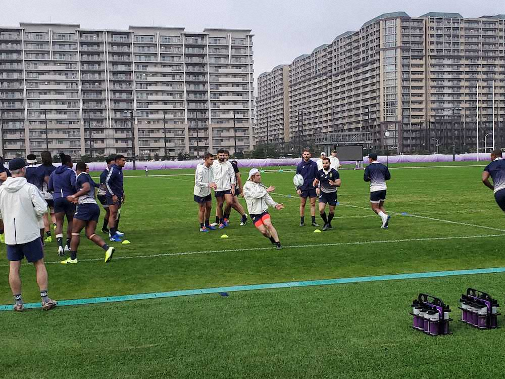 【画像・写真】南アフリカ　決勝に向けフルスコッドで練習　“スパイ”防止に？冒頭15分間練習は普段と違う内容