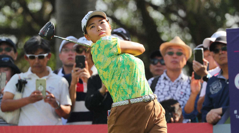 【画像・写真】渋野　73とスコアを落とし通算イーブンの47位に後退　コルダが単独首位に立つ