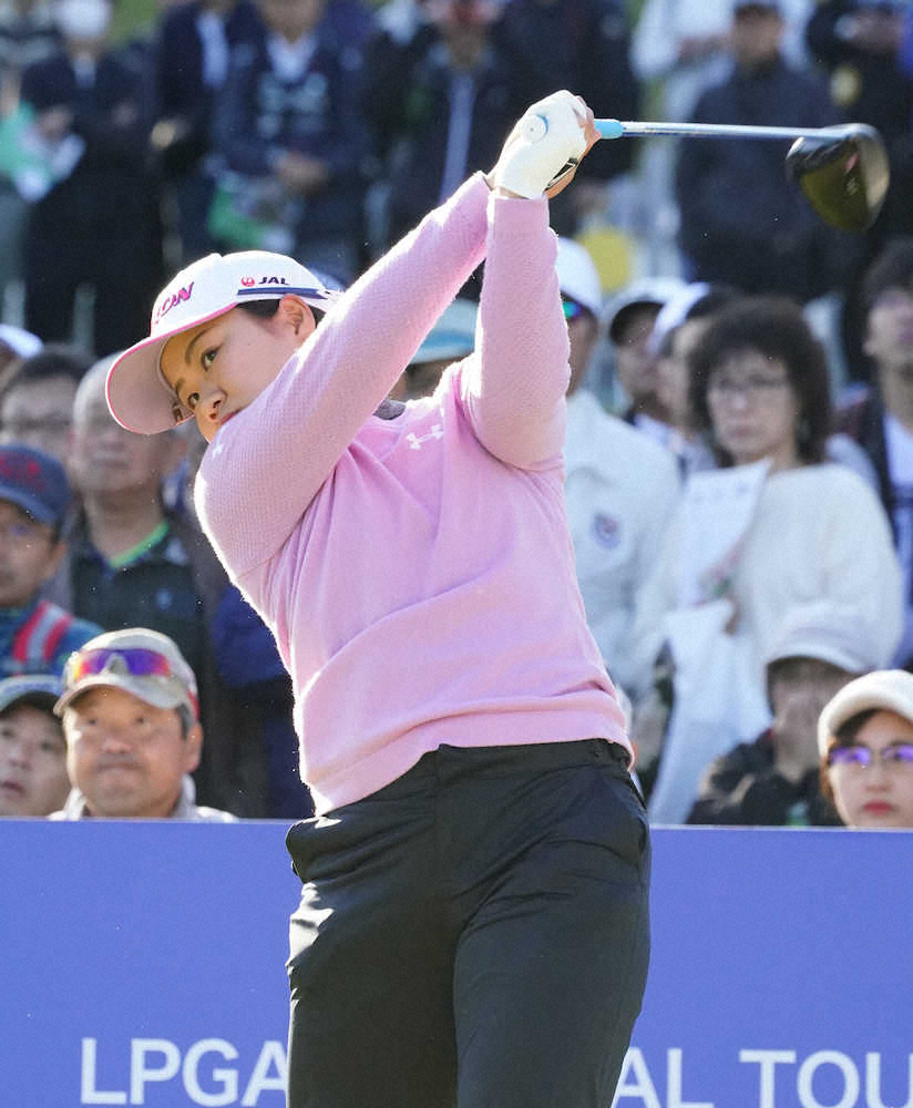 【画像・写真】TOTOジャパンC　奈紗63位、連覇絶望的　前半アウトで「42」の自己ワーストスコア