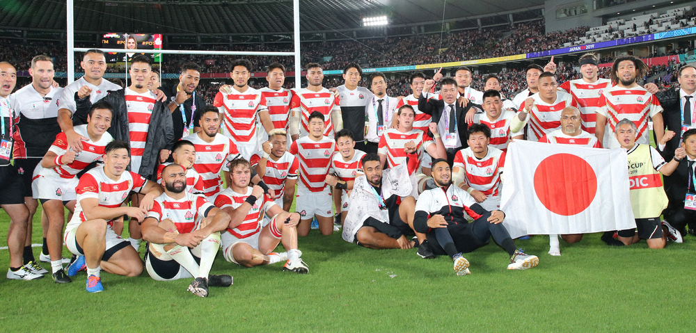 【画像・写真】ラグビーW杯で初の8強入りを果たした日本代表