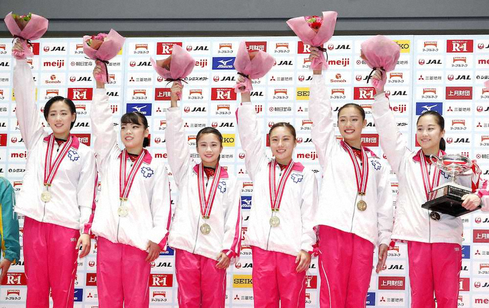 【画像・写真】日体大、全日本女子団体で6連覇！　ジム・ネット教室が2位に