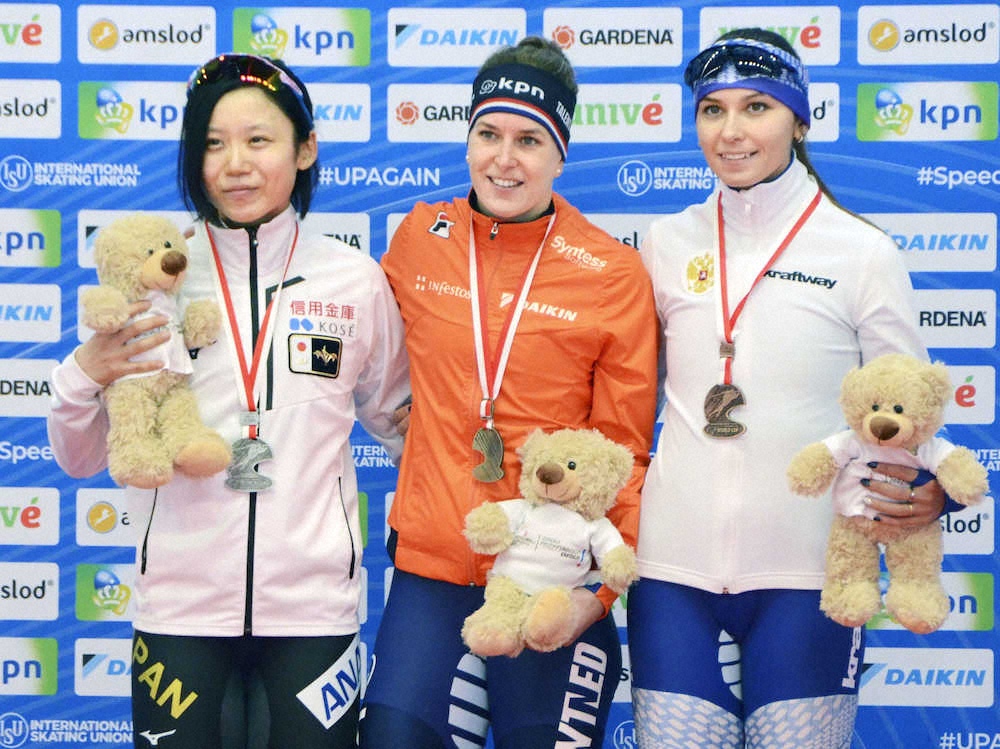 【画像・写真】美帆、得意の1500メートルで表彰台「先週よりはスピードは出ていた」