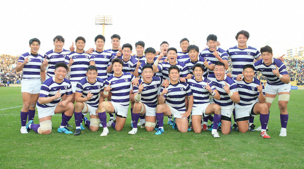 【画像・写真】メイジが21季ぶり全勝優勝　36―7で早大下す　関東大学ラグビー対抗戦