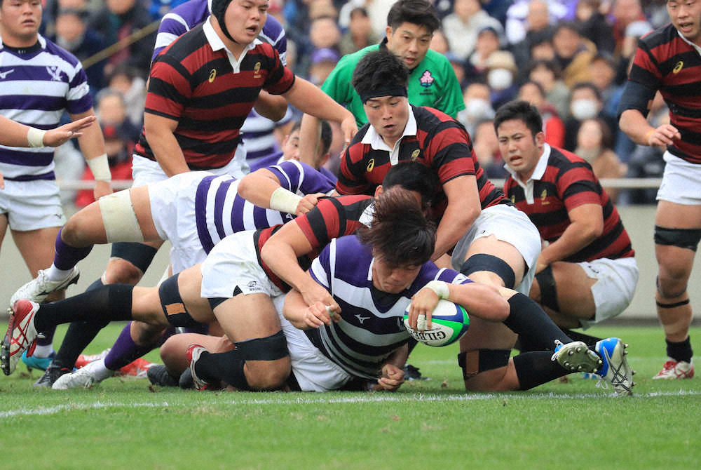【画像・写真】明大　紫紺の“ONE TEAM”で全勝栄冠!　無敗同士の伝統の一戦、早大を5T圧倒