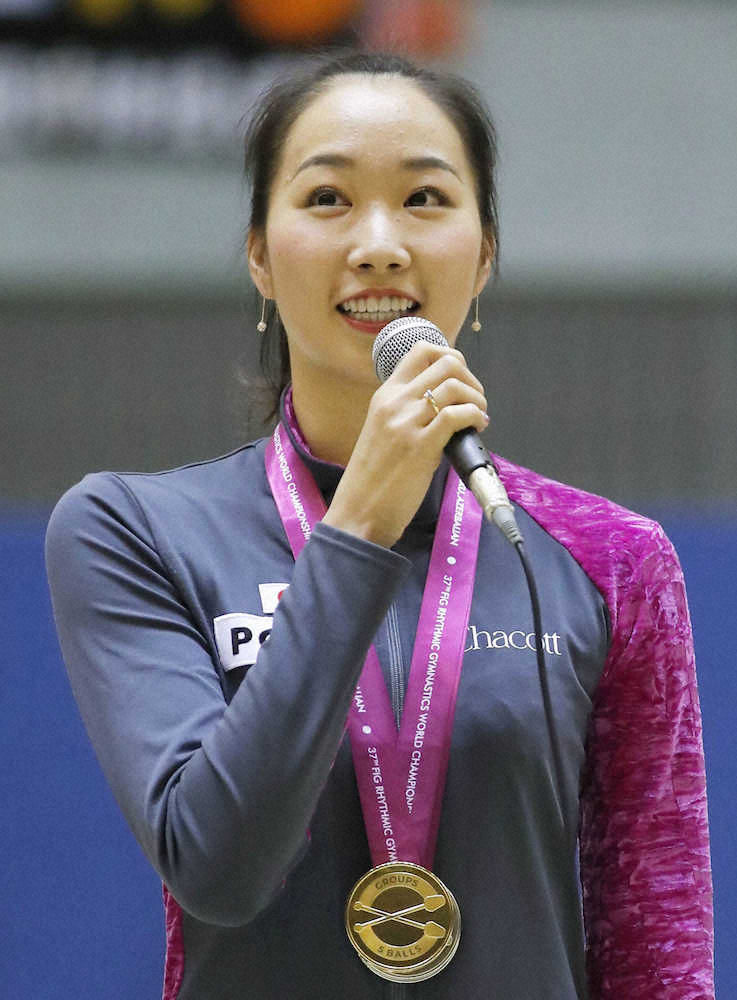 【画像・写真】新体操女子団体、五輪演目を披露　杉本主将「いろんな曲調楽しんで」