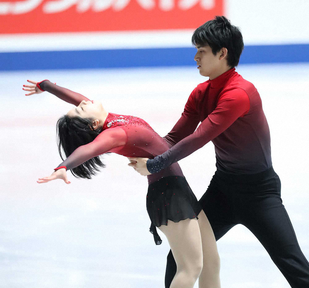 【画像・写真】出場1組のペアSPで三浦・木原組は53・95点　木原「自分に勝ちたい思いが強かったけど…」