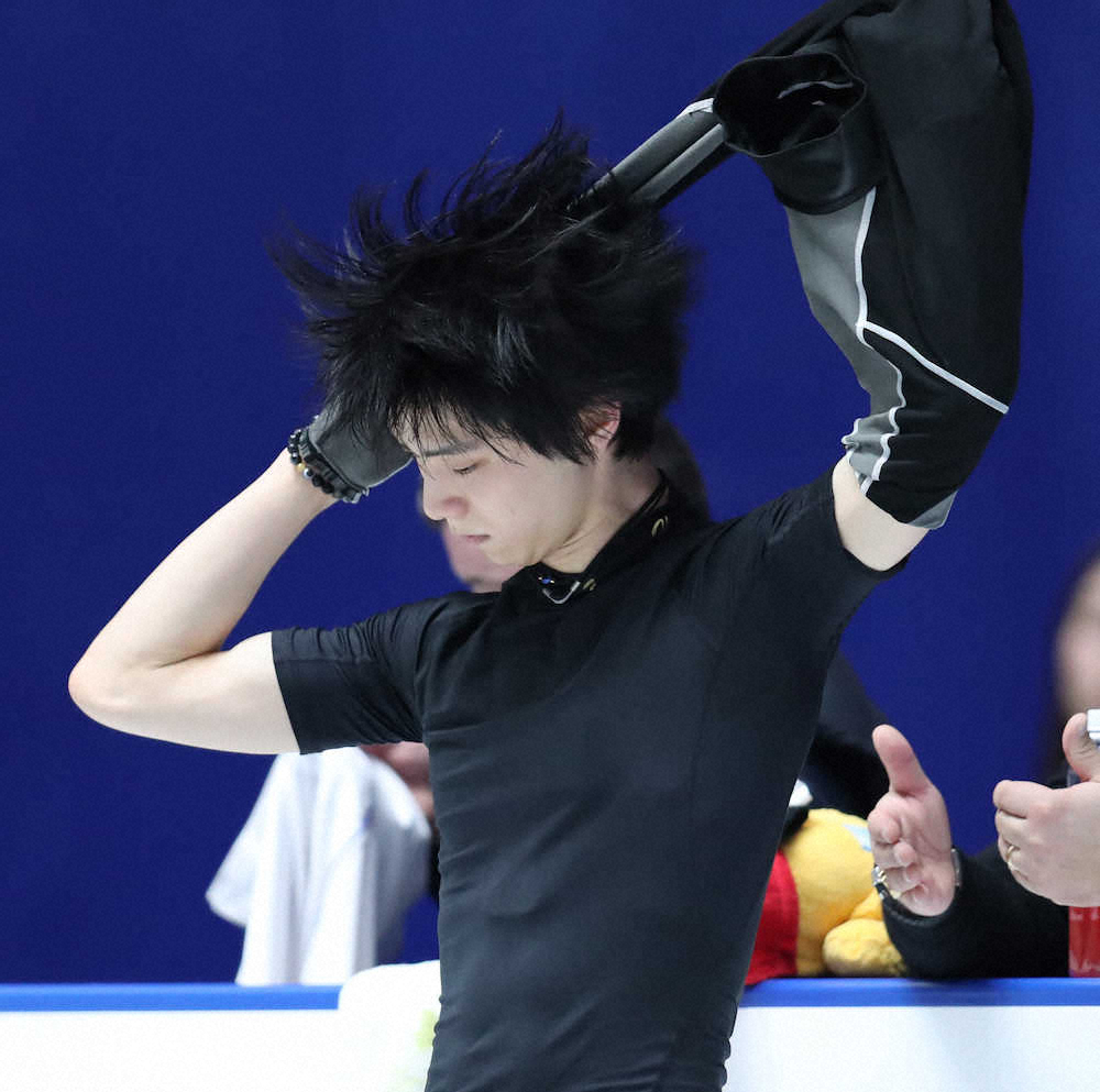 【画像・写真】羽生結弦「しっかり調整」22日フリーへ3連続ジャンプ変更か