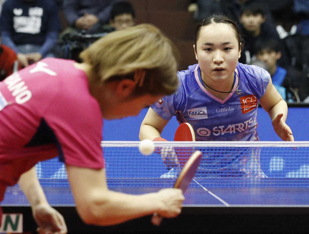 【画像・写真】美誠“みうみま”対決制して年内最終戦V　五輪イヤーは「無敗の女に」
