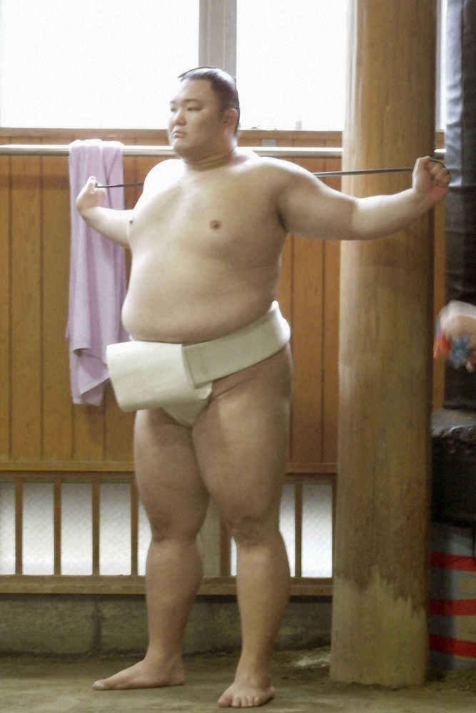 【画像・写真】新関脇・朝乃山「初心忘れず」初場所に向け稽古再開