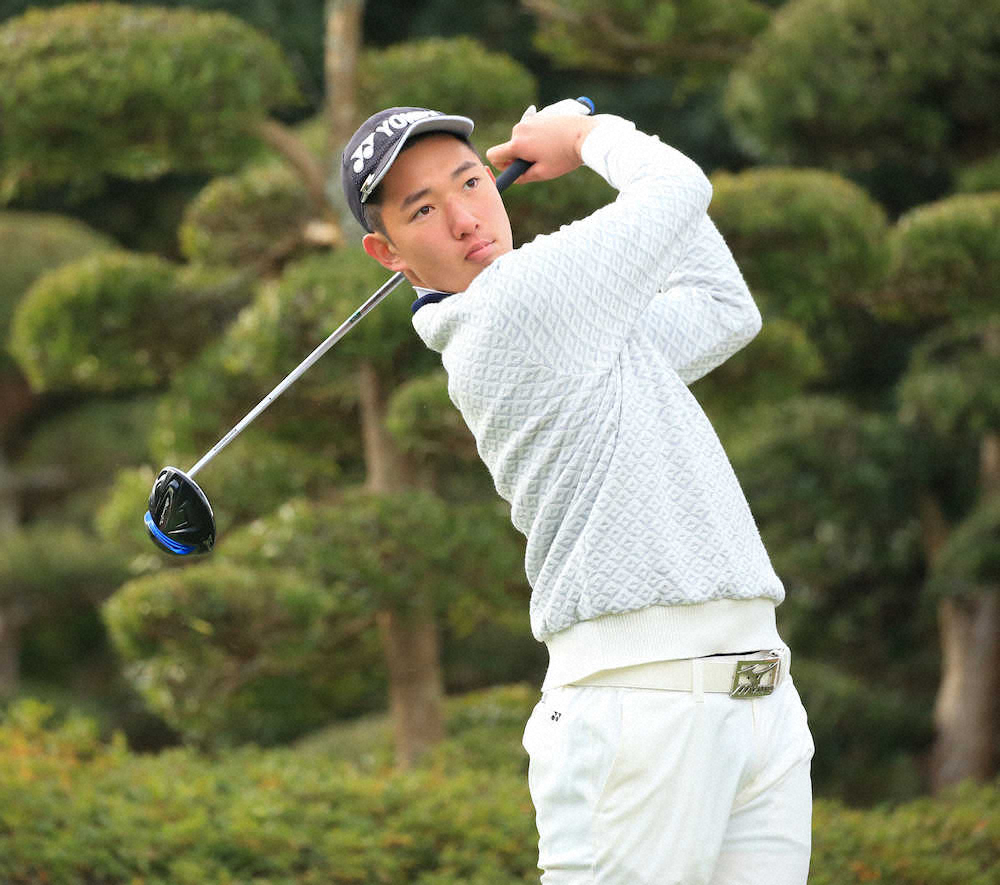 【画像・写真】男子・竹原佳吾が4アンダーで首位発進　女子は佐久間朱莉がトップに