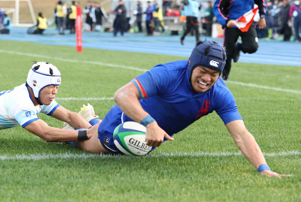 【画像・写真】長崎北陽台９トライの猛攻＆０封　高校日本代表候補ＦＢ山口「持ち味の堅守速攻出せた」