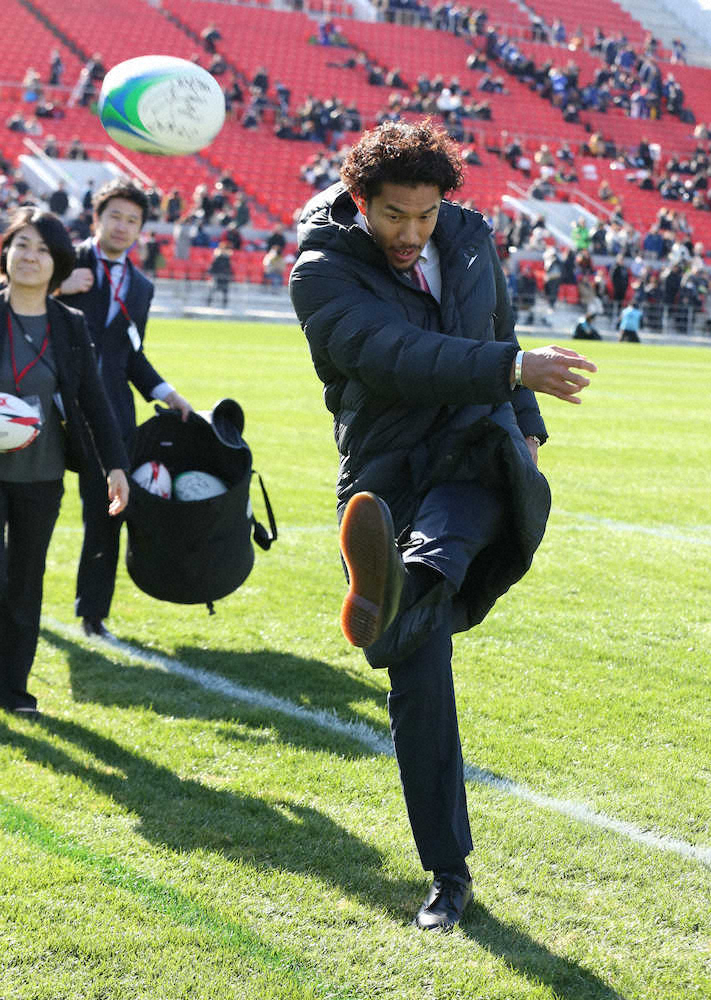 【画像・写真】日本代表FB・山中　開会式でエール「全力を出し切って後悔しないように頑張って」