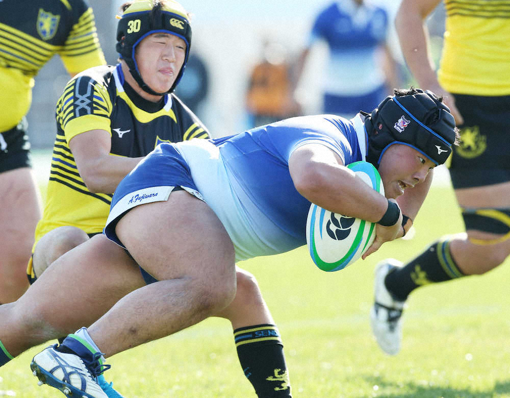 【画像・写真】尾道、初戦突破　フッカー藤原能が怒濤の3連続トライ