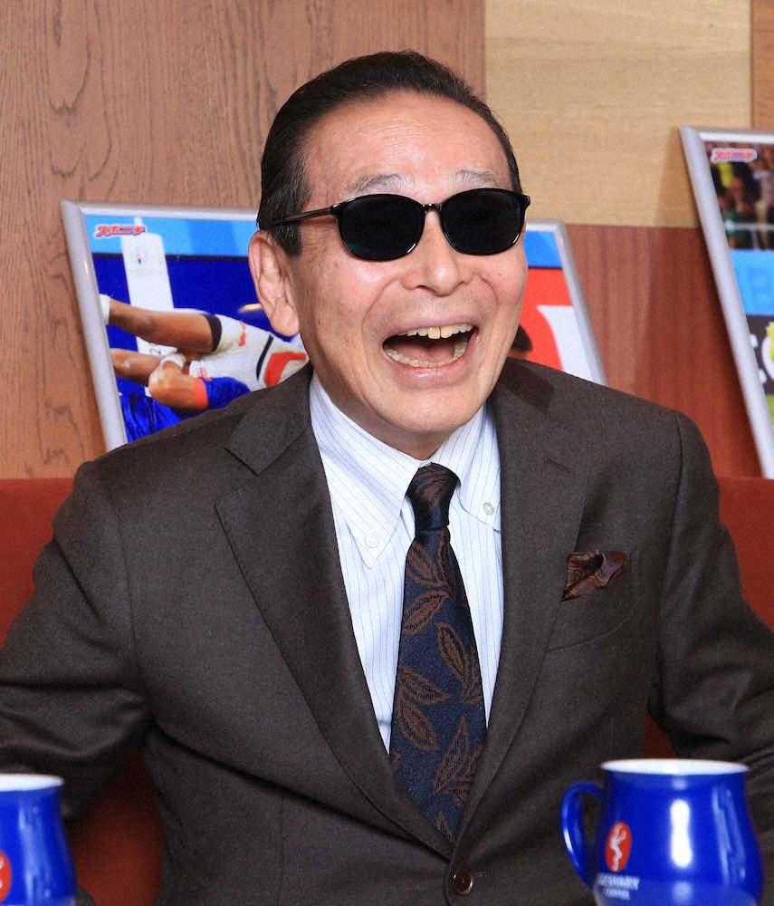 【画像・写真】地元福岡談義に花を咲かせるタモリ（撮影・吉田剛）