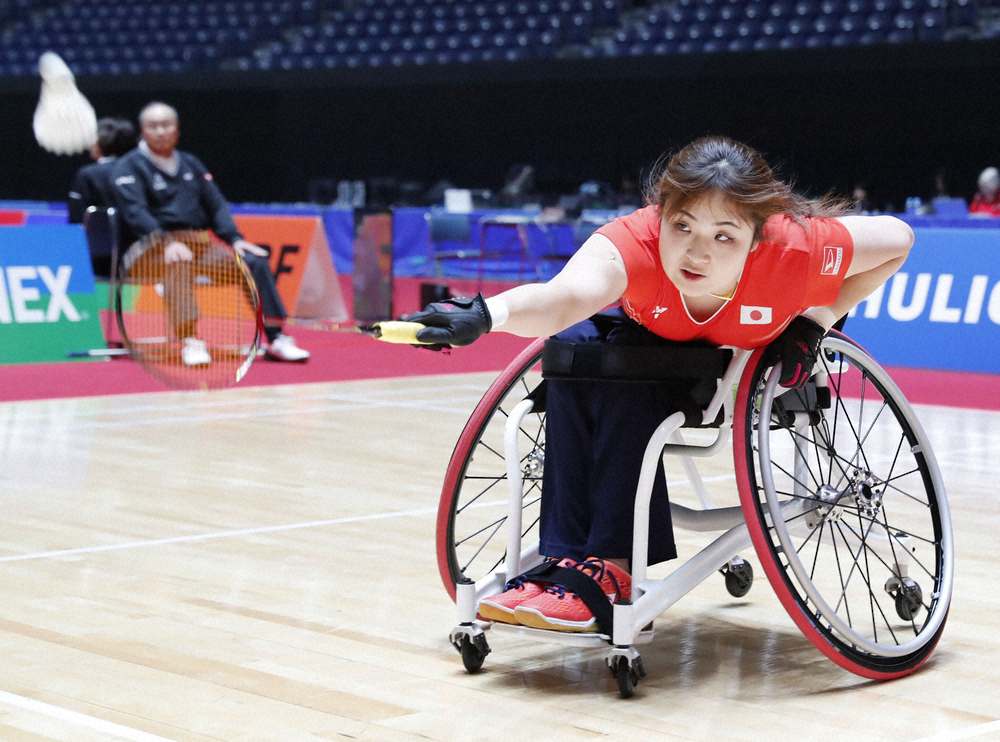 【画像・写真】車いすバドミントン・里見紗李奈