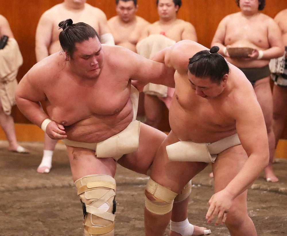 【画像・写真】照ノ富士　力強さ増した7番全勝　10場所ぶりの関取、充実出稽古