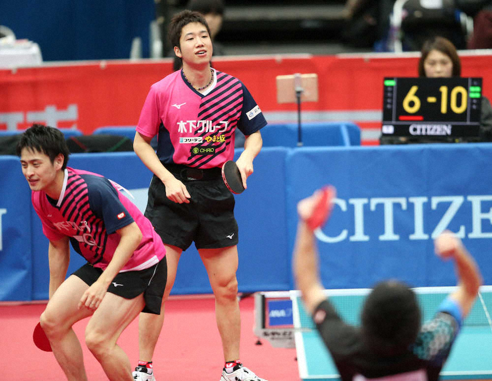 【画像・写真】水谷隼、男子ダブルス最多8度目Vならず…ミス連発で4強前に敗退「自分の卓球に自信持てない」