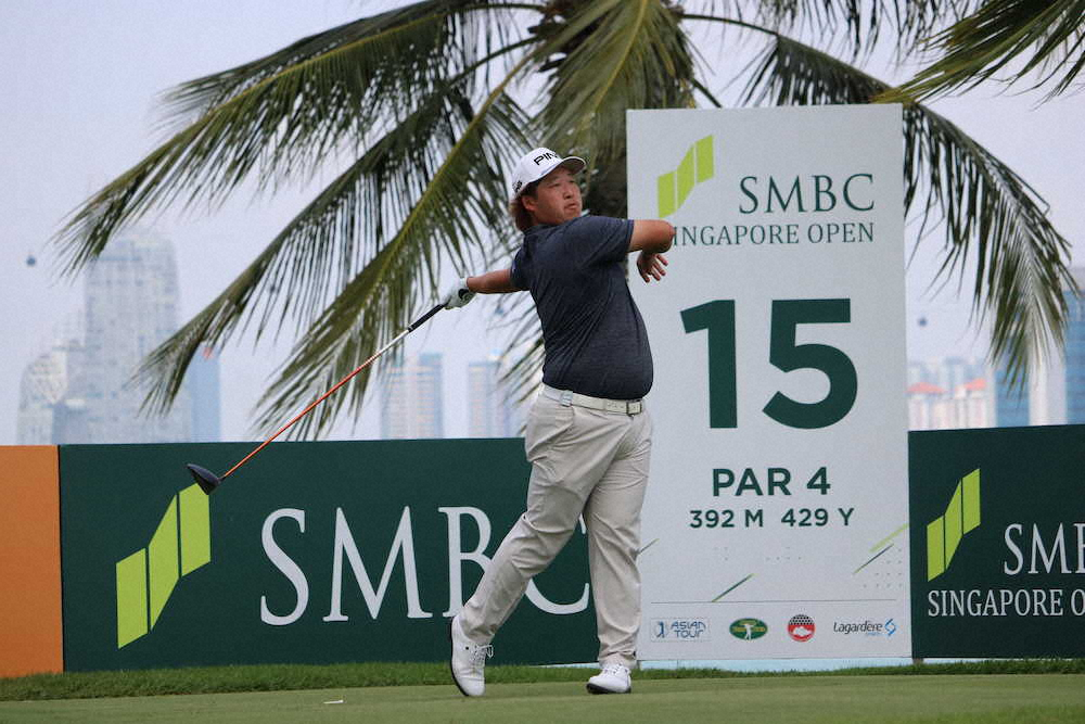 【画像・写真】大槻智春、67マークで首位に2打差　石川遼は我慢のゴルフ