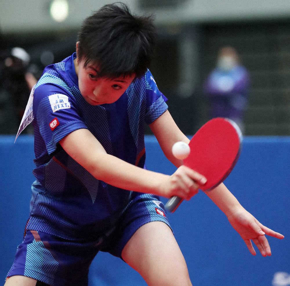 【画像・写真】準々決勝進出を決めた小塩遥菜（撮影・北條　貴史）