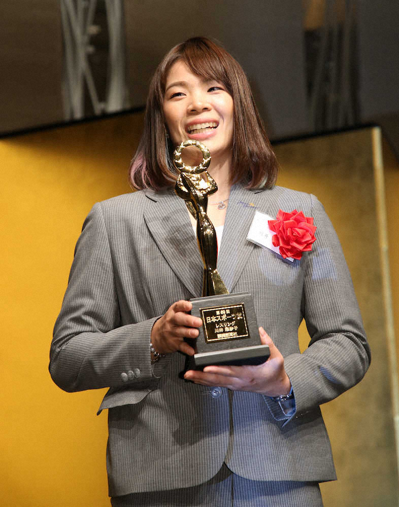 【画像・写真】レスリング川井梨紗子　2年連続競技団体別最優秀賞!五輪は「優勝しか考えていない」