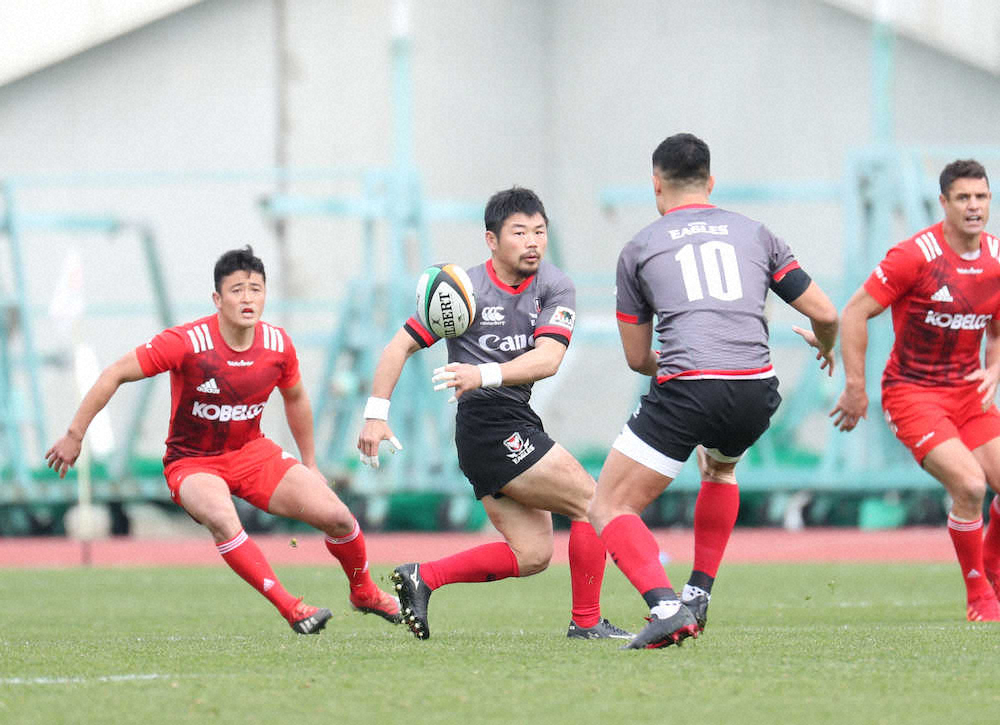 【画像・写真】キヤノン逆転で今季初白星　田中史朗はMOMに苦笑い「たぶん名前で…」