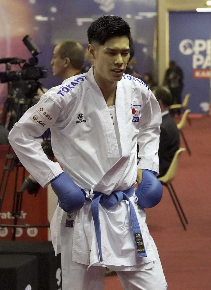 【画像・写真】組手男子75キロ級　西村、格下に敗退　崎山は準決勝敗退