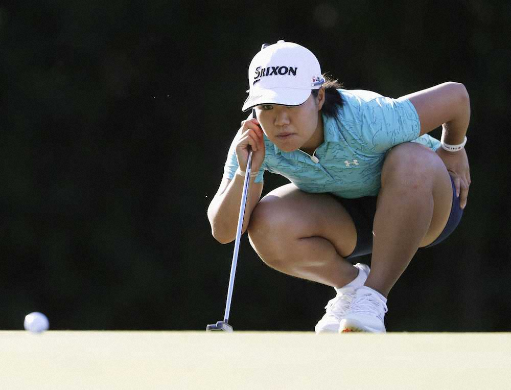 【画像・写真】奈紗、今週こそVだ！2打差2位　優勝圏内へ