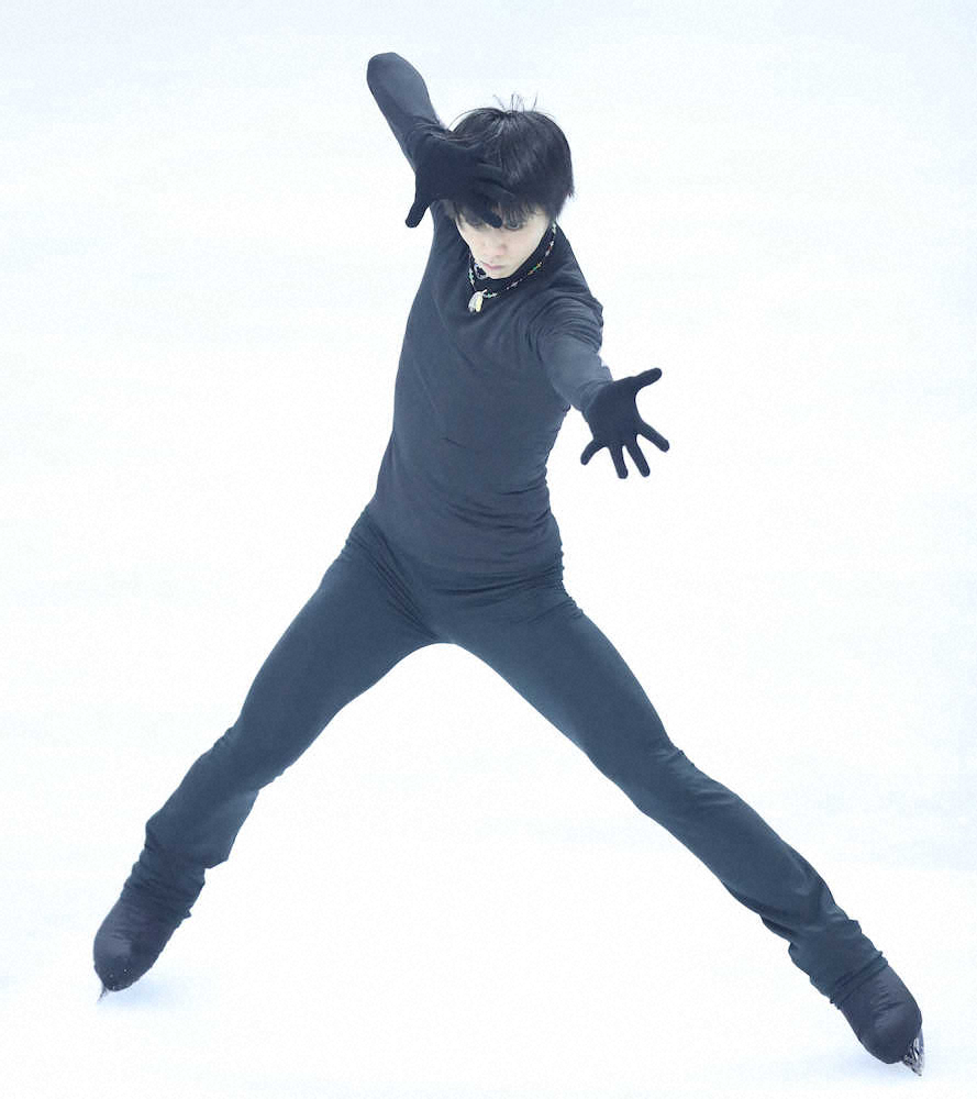 【画像・写真】練習する羽生結弦（撮影・小海途　良幹）