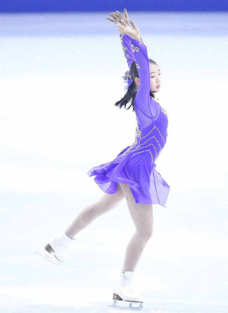 【画像・写真】練習する紀平梨花（撮影・小海途　良幹）
