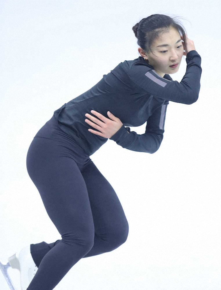 【画像・写真】練習する坂本花織（撮影・小海途　良幹）