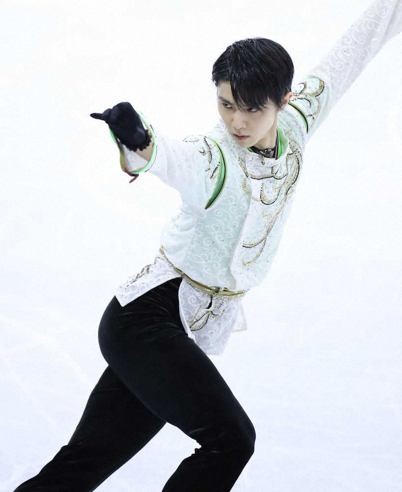 【画像・写真】男子フリー、演技をする羽生結弦（撮影・小海途　良幹）