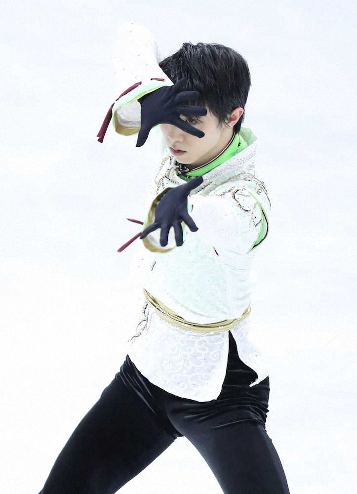 【画像・写真】男子フリー、演技をする羽生結弦（撮影・小海途　良幹）