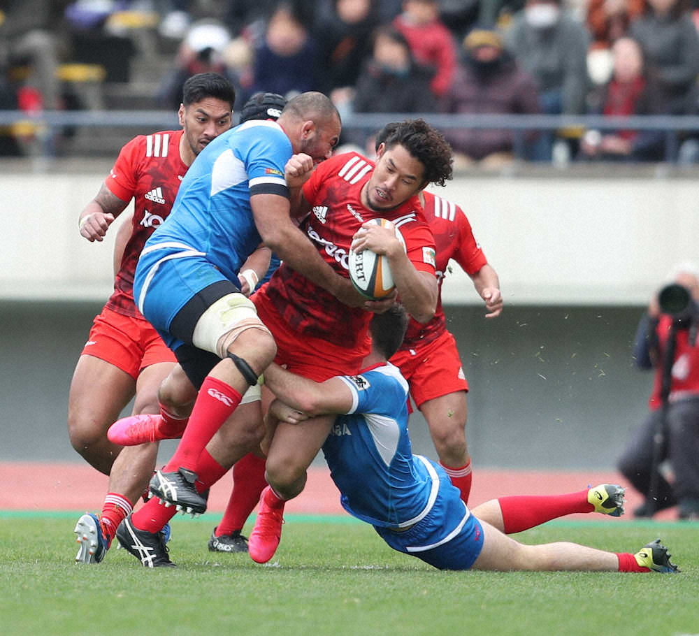 【画像・写真】神鋼、連続攻撃で57―0大勝　リーチ擁する東芝撃破で開幕6連勝