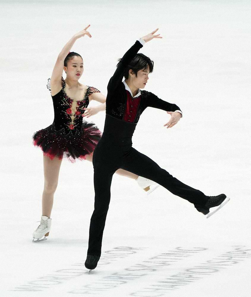 【画像・写真】うたしん「会場から力もらった」アイスダンスFDで93・56点に満足笑み