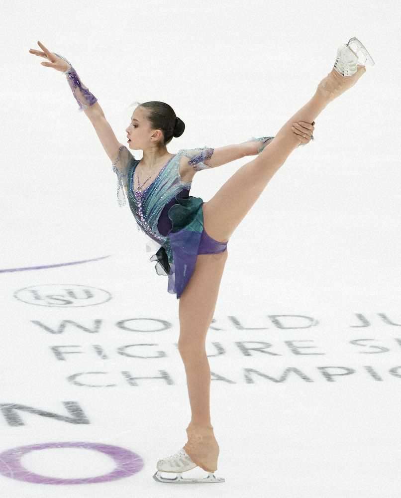 ＜フィギュアスケート世界ジュニア選手権女子フリー＞圧勝のカミラ・ワリエワ