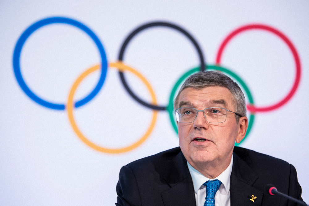 IOCのバッハ会長（AP)