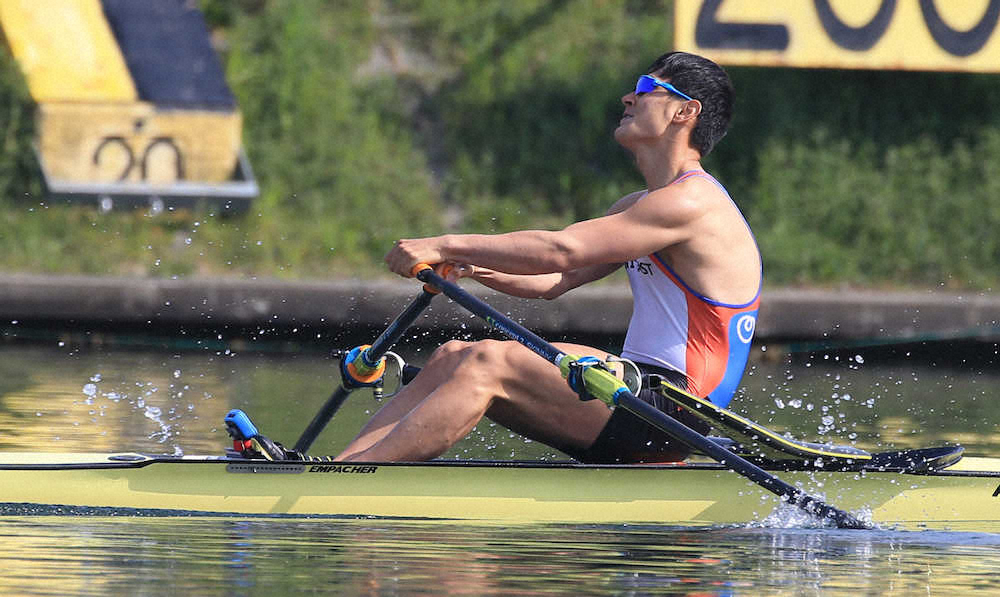 【画像・写真】男子シングルスカル・荒川　「急に前が見えなくなり、はしごを外された感じ」
