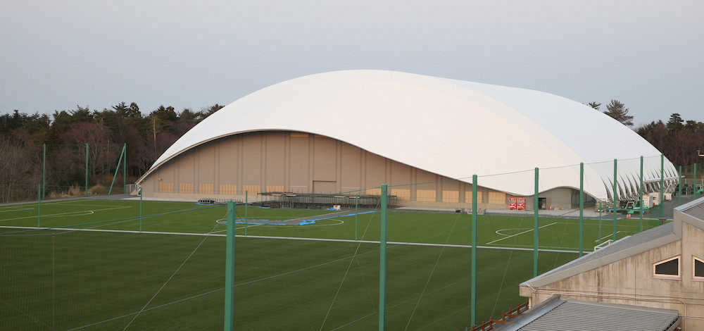 【画像・写真】福島Jヴィレッジ、聖火会場撤収…世界に向け“平和の灯”再びともる日待つ