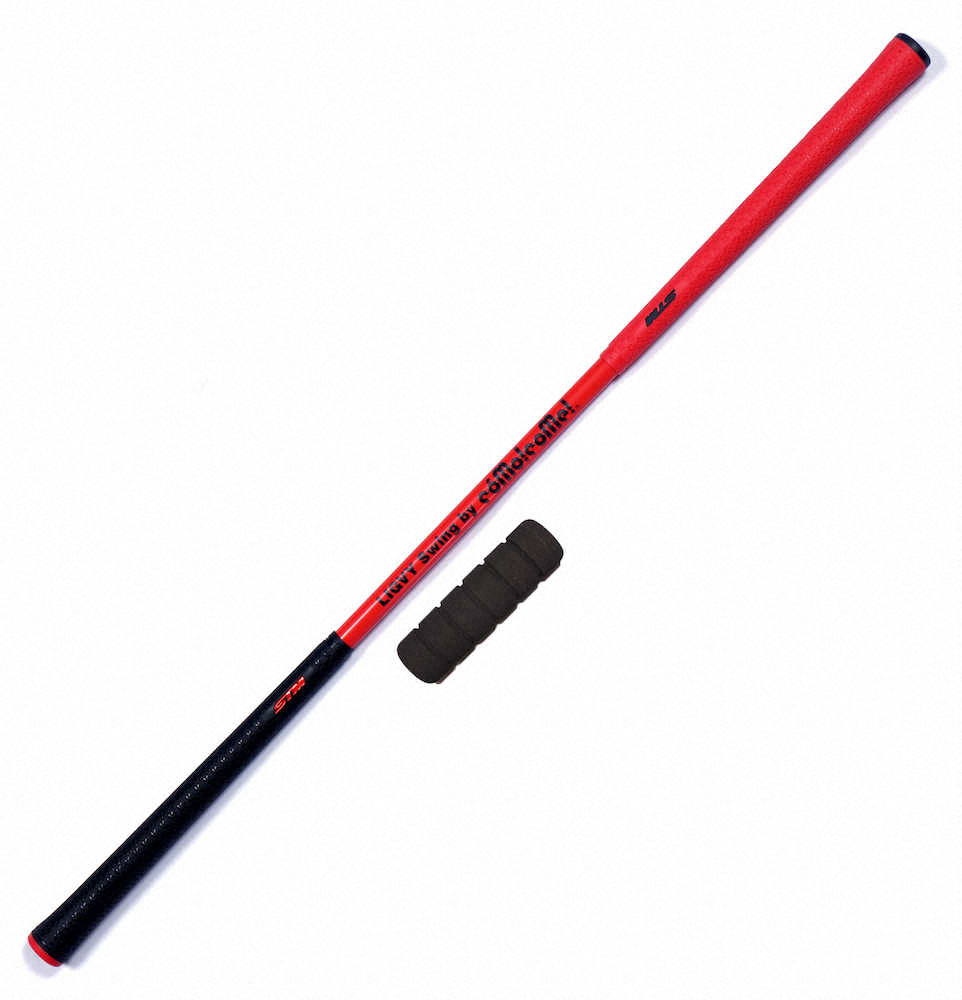 【画像・写真】狭い自室でもしっかりと「振り感」体得　しなりで本物の感触味わえるスイング練習器に注目