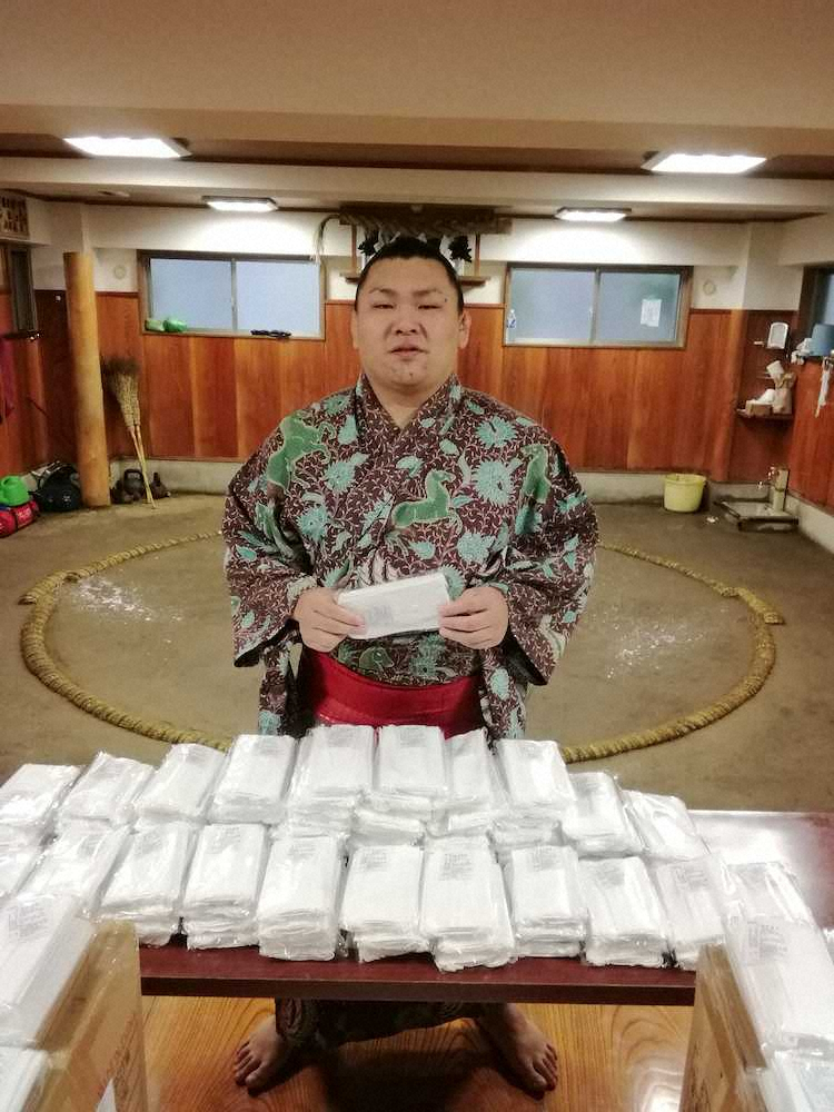【画像・写真】照強　故郷に恩返し!南あわじ市へマスク2万枚寄贈、応援大使らしく「島を盛り上げたい」