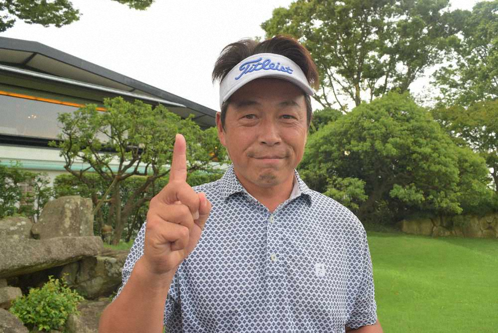 【画像・写真】松田、「73」でトップ「アイアンが良くてピンに向かってくれた」