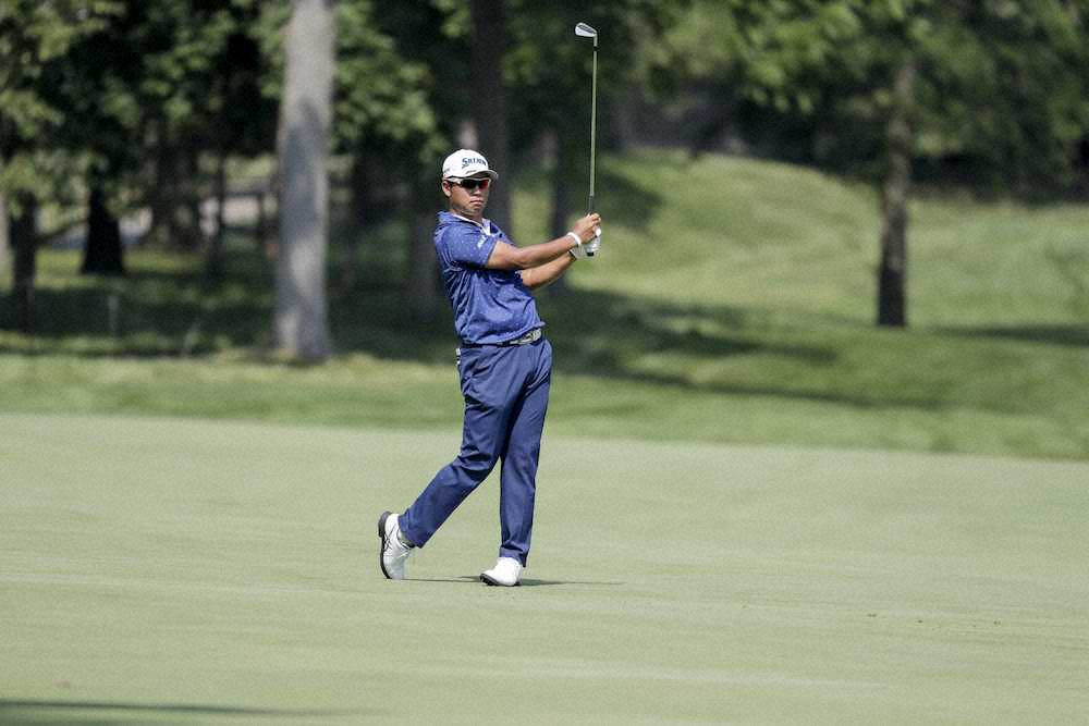 【画像・写真】松山、2打差の3位好発進「ショットが徐々に良くなってきた。うれしい」