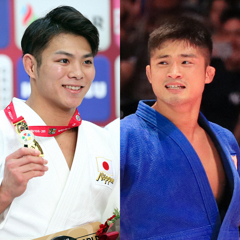 柔道男子66キロ級五輪代表を争う阿部一二三（左）と丸山城志郎