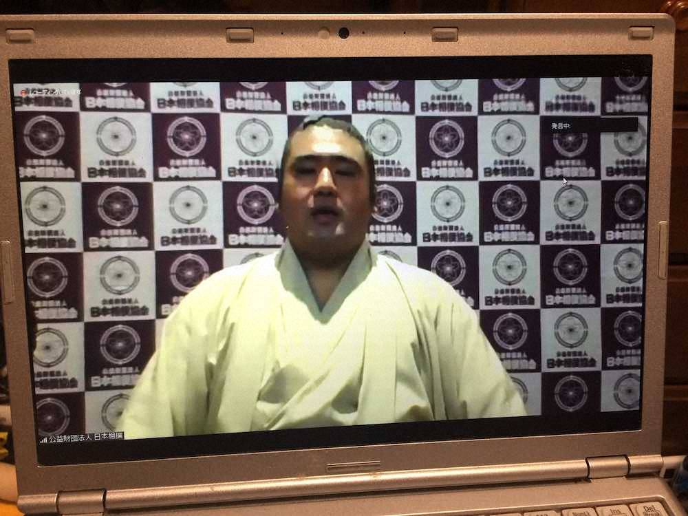 【画像・写真】元関脇・栃煌山がリモート引退会見「やってきたことは間違いなかった」、稀勢最後の一番が思い出の取組