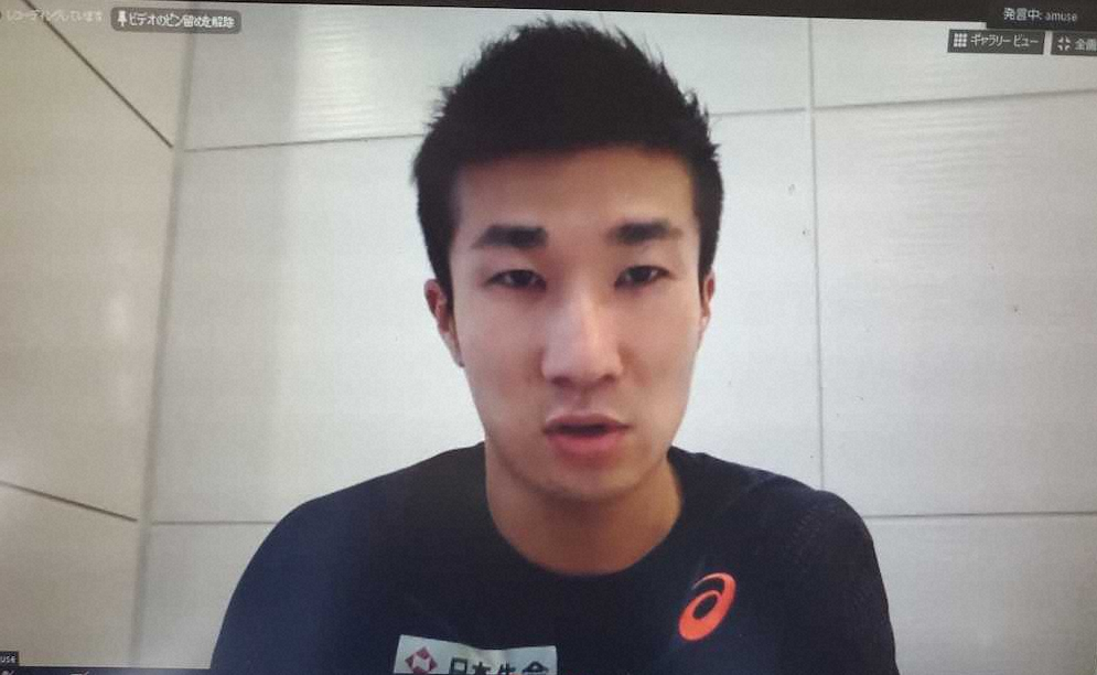 【画像・写真】桐生、五輪延期は「100％プラス」　100メートル決勝進出の目標は変わらず